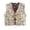 Z&Khaki529, variant on Puliio Women's Boho Floral Graphic Knit Vest V Neck Tie Front Sleeveless Comfortable Daily Office Layering Waistcoat Tops