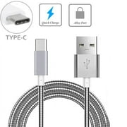 Sprint LG V20 Durable Metal Braided Type-C USB Cable Charger Power Sync Wire Data Cord USB-C N9Z