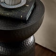 thumbnail image 4 of Mella Metal Hammered Side Table in Black, 4 of 7