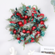 thumbnail image 4 of Christmas Wreath With Red Green Balls Ribbons For Front Door Garden Courtyard Home Wall Hanging 2025 New Year Decoration 42cm, 4 of 5