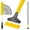 Long Handle Floor Scraper Yellow, variant on Floor Scraper Heavy Duty, 4" Wide Razor Blade Scraper Tool with 45.7" Long Handle, 10PCS Extra Metal Blades, Scraper for Cleaning Glass Wall Gum Paint Tile Glue Linoleum Sturdy Durable
