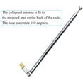 thumbnail image 3 of Antena telescópica de repuesto con orificio para tornillo M3 de 7 secciones Antena universal vertical de 75 cm Mejor recepción para radio portátil TV AM FM No suelta Sin ubicación Limitada Acero inoxidable 1 pieza Sincero Electrónica, 3 of 5