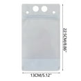 thumbnail image 2 of Disposable Drink Pouches, 100-Pack Plastic Drink Packaging Bags with Funnel, Leakproof Ziplock Portable Bags for Juice, Milk, Tea & More, Perfect for Travel & Parties, 2 of 8