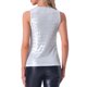 thumbnail image 3 of INSPIRAR CHIC Top de Mujer Sin Mangas Cuello Redondo Metálico Brillante Fiesta Nudo Torcido Cami Tops M Blanco Plateado, 3 of 6