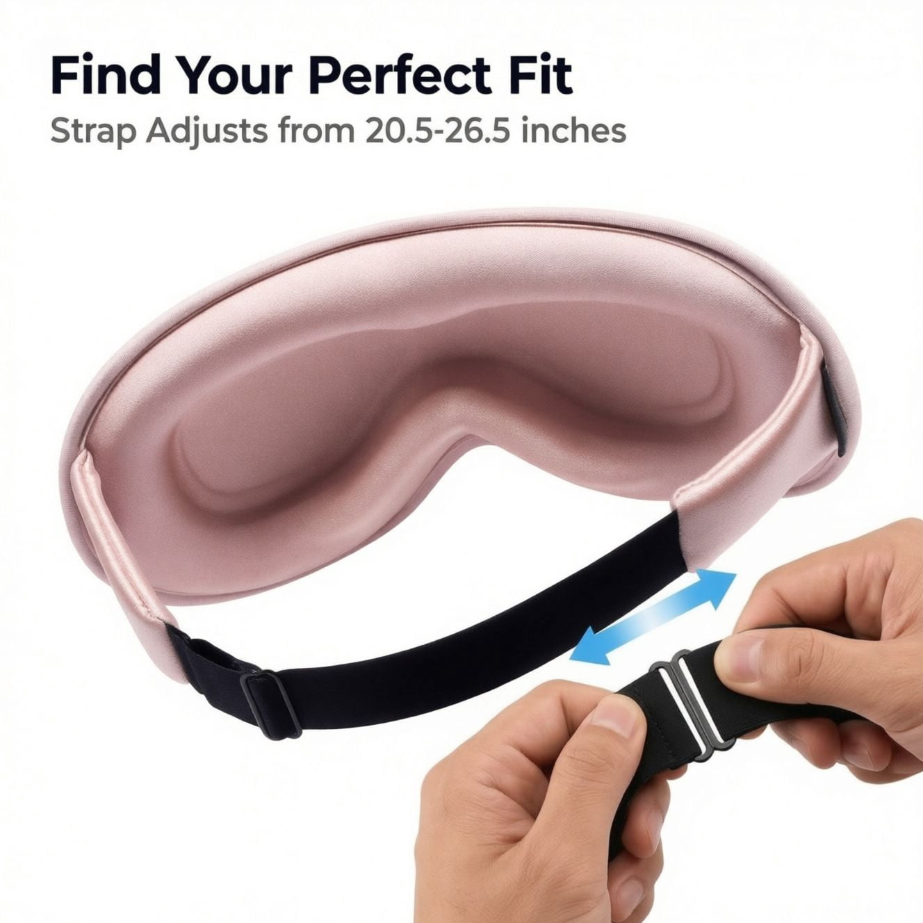 FACEMOON 2 Pack Adult Weighted Sleep Mask – Memory Foam Comfort Design 100% Light Blocking Zero Pressure | Travel-Friendly