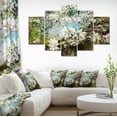 thumbnail image 1 of Apple Blossoms With White Flowers - Floral Art Canvas Print, 1 of 3