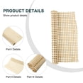 thumbnail image 2 of MYG Rattan Mesh Roll Sheet Webbing Caning Material for Chairs, DIY Furniture Repair, Multi-Size Options 35-60cm Width, 100-200cm Length, Natural Wood Color, 2 of 10