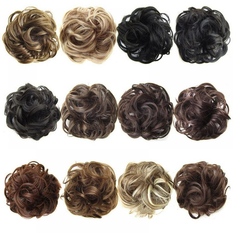 Human Hair Bun, Messy Bun Hair Piece 100% Human Hair Bun