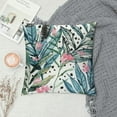 thumbnail image 2 of Nawypu Tropical Palm Leaf Print Pillow Cover Set of  Summer Blue Green Plant Leaves Throw Pillow Covers  Hawaiian Monstera Pillow Case for Outdoor Home Couch Bed Sofa,Double Side Printed, 2 of 5