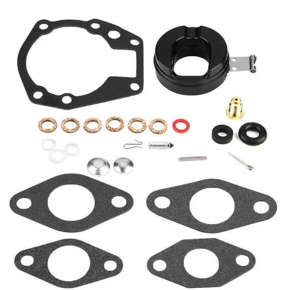 Carburetor Carb Repair Rebuild Kit with Float for Johnson/Evinrude 3 4 5 5.5 6 7.5 10 15 18 HP 439071 383052 382048 383067 398532