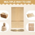 thumbnail image 3 of Uxcell 50 Pcs Kraft Paper Treat Bags, 9.5" x 5.1" Greaseproof Candy Bags Favor Gift Bags with Jute Rope Soap Wrappers, Brown, 3 of 6