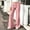 Pink women wide leg pants a1, variant on Usloyux Women's Wide Leg Pants High Waisted Flowy Palazzo Trousers with Pockets Casual Loose Long Bottoms for Summer Beach Party, Army Green L