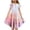 Watermelon Red, variant on Alkepwun Little Big Girls Sundresses with Pockets Beach Vacation Outfits Kids Summer Boho Ombre Fly Sleeve Tiered Midi Dresses 6-14Y