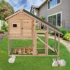 Yawots Wooden Hen Hutch Chicken Coop Rabbit Cage Backyard Small Animal Pet Large House