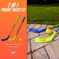 thumbnail image 2 of NERF Proshot Kids Hockey Sticks + Ball Set - 2 Player Youth Indoor + Outdoor NERF Hockey Set - 2 in 1 Knee + Floor Hockey Sticks - (2) NERF Proshot Youth Hockey Sticks + (1) Foam Hockey Ball Included, 2 of 13