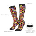thumbnail image 4 of Honeii Hawaiian Style Print Long Socks,Novelty Design Socks Gift for Men and Women,Crew Socks,Calf Socks, 4 of 6