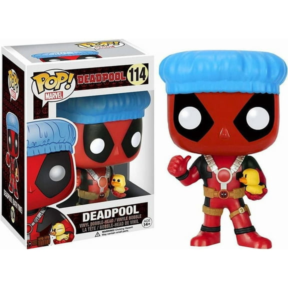 Funko POP Marvel Bath Time Deadpool Exclusive 114 Vinyl Bobble Head