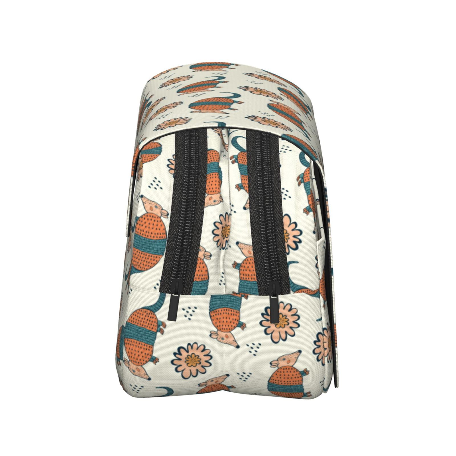 Rateoe Colorful Armadillos1 Pattern Double Clamshell Pen Case, Storage Organizer with Two Zipper Compartments– Holds Up to 50 Pencils & Pens