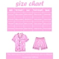 thumbnail image 2 of Kids Girls Pajama Set Silky PJS Button-Down Sleepwear Nightwear Loungewear Clothes Set Gift, 2 of 2