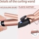 thumbnail image 3 of Rizador de pelo, rizador de pelo automático de cerámica de 38 mm, rizador de turmalina, calentamiento rápido, voltaje dual, para cabello largo y grueso, 3 of 5
