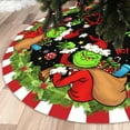 thumbnail image 3 of Merry Christmas Tree Skirt – 36" Farmhouse-Inspired Holiday Decor with Star & Snowflake Design, Perfect for Xmas Party Decorations, 3 of 6