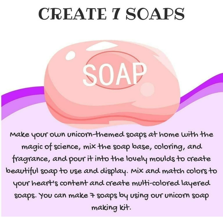 Unicorn Soap Making Kit - Girls Crafts DIY Project Age 6+ Year Old