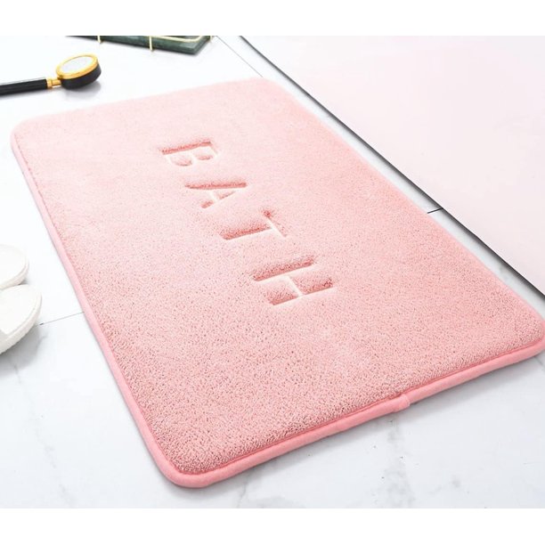 Alfombra de Baño de Espuma Viscoelástica WEIHJMXG Rosa