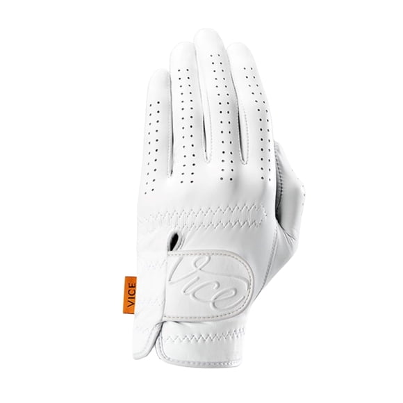 Guante de Golf Vice Golf Pure para Hombre, Talla Extra Grande, Color Blanco, Mano Izquierda