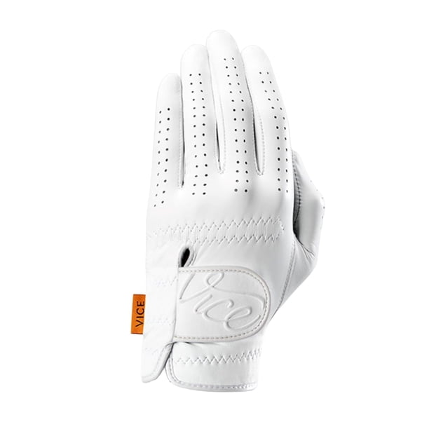 Guante de Golf Vice Golf Pure para Hombre, Talla Extra Grande, Color Blanco, Mano Izquierda