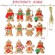 thumbnail image 1 of Decoración del árbol de Navidad Hombre de jengibre Decoraciones del árbol de Navidad Decoraciones del árbol de Navidad 12 piezas Encantos del árbol de Navidad Banban, 1 of 2