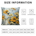 thumbnail image 5 of JEUXUS Orange Flower Rose Floral Picture Prints Elegant Rose Soft and Durable Plush Pillowcase White, 5 of 5