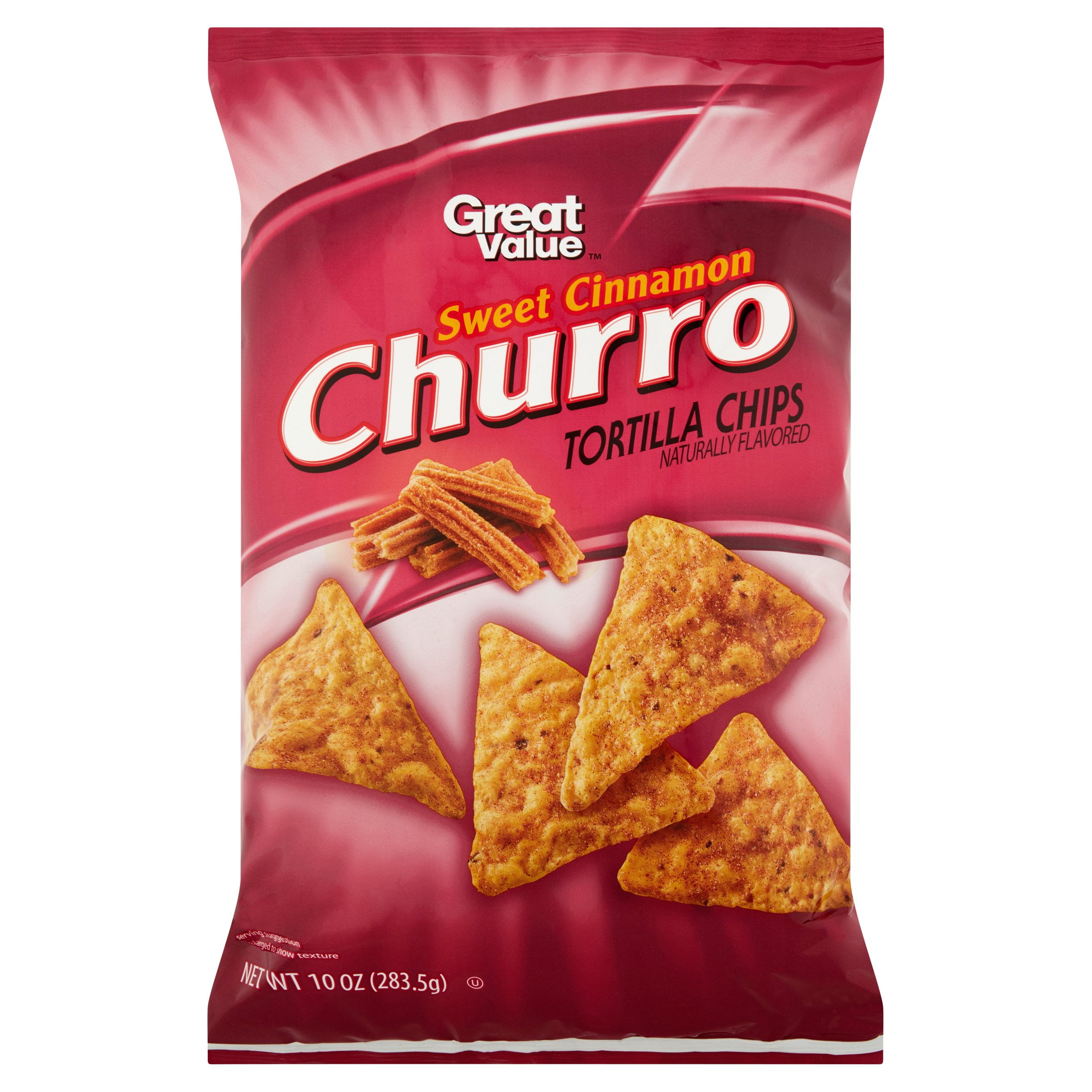 Great Value Sweet Cinnamon Churro Tortilla Chips, 10 Oz.