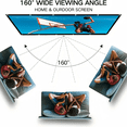 thumbnail image 4 of 150" Portable Projector Screen | Indoor/Outdoor 16:9 Wrinkle-Free Movie Screen | Front/Rear Projection for Home Theater & Backyard Movies, 4 of 10