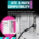thumbnail image 3 of Cooler Master MasterAccessory Kit de soporte para tarjeta GPU vertical V3 blanco, cable elevador premium PCI-E 4.0 x16-165 mm, compatible con PCIe 3.0, longitud ajustable para caja E-ATX|ATX|Micro ATX, 3 of 5