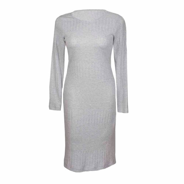 Vestido George Talla G Escote Redondo Gris