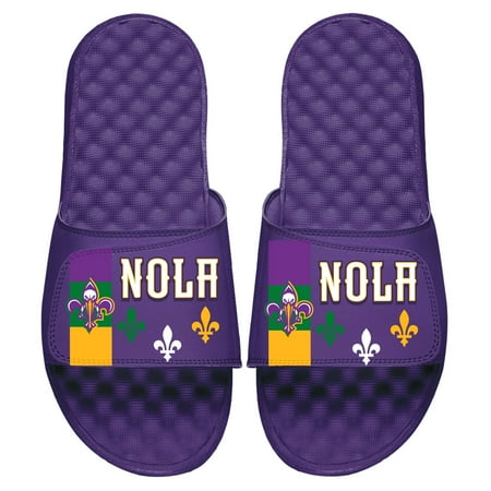 

ISlide Purple New Orleans Pelicans 2022/23 City Edition Collage Slide Sandals