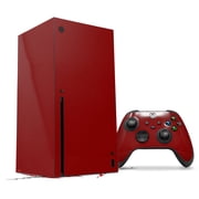 WraptorSkinz Skin Wrap compatible with the 2020 XBOX Series X Console and Controller Solids Collection Red Dark (XBOX NOT INCLUDED)