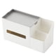 thumbnail image 1 of Caja para pañuelos de papel para sala de estar, mesa de té, cajón de papel, clasificación de artículos diversos, almacenamiento, caja de almacenamiento de plástico para control remoto, 1 of 6