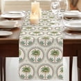 thumbnail image 3 of Table Runners 70 Inches Long Dress Scarves, Vintage Palm Trees Farmhouse Coffee/Dining/Kitchen Table Decor, Holiday Table Runner, Summer Botanical Retro Art 13x70 Inch, 3 of 9