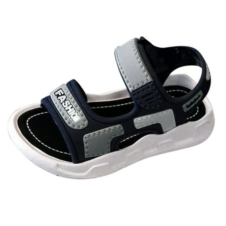 

Boys Sandals Home Cartoon Soft Sole In Summer Comfortable Shoes Blue 28 5Y-5.5Y