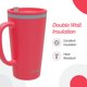 thumbnail image 4 of Copco Taza de Viaje Térmica Cone de 16 Oz con Asa, Doble Pared, Tapa Deslizante, Libre de BPA, Apta para Microondas y Lavavajillas, Vaso de Café de Viaje de Plástico Reutilizable - Taza de Café Portát, 4 of 7