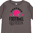 thumbnail image 4 of Inktastic Fantasy Football Queen Sports Gift Girls Long Sleeve Toddler T-Shirt, 4 of 5