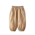 thumbnail image 2 of Godderr Toddler Kids Sweatpants for Girls，1-10Y Baby Elastic Waist Loose Pants Spring Autumn Jogger Pants Fashion Casual Solid Color Trousers, 2 of 7