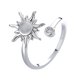 thumbnail image 1 of Circón Flor Anillo de Compresión Ajustable Anillo Giratorio Descompresión Anillos, 1 of 2