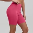 thumbnail image 5 of UDAUDU Womens High Waist Workout Shorts Tummy Control Workout Comfortable Yoga Gym Athletic Biker Shorts Hot Pink S, 5 of 5