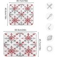 thumbnail image 2 of Christmas Dish Drying Mat for Kitchen Counter, Christmas Snowflakes White Pattern Drying Pad Absorbent Dishes Drainer Mats Trivet 18 x 24 Inch, 2 of 7