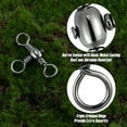 thumbnail image 3 of czcpp-30 Pack Fishing 3 Way Swivels, 35-175LB, Three Way Fishing Swivels Barrel Swivels Fishing Tackle Catfish Rig Swivels Surf Fishing Rig, 3 of 4