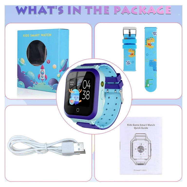 LiveGo Reloj inteligente para niños 4G – Reloj resistente al agua para  niños y niñas con rastreador GPS, cámara de llamadas de 2 vías, chat de voz  y