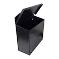 thumbnail image 2 of NACH Chelsea POST Classic Metal Mailbox, Vintage European Wall Mount Mailboxes for Outside, Powder Coated Maximum Rust Protection Galvanized Steel Mailbox, 11.5 x 5 x 13", Black, MB-6946, 2 of 5