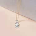 thumbnail image 3 of Lab Diamond Dangling Pendant Necklace For Women | 5 Carat IGI Certified Radiant Shape | Paloma Two Stone Dangling Lab Diamond Pendant In 14K Yellow Gold | FG-VS1-VS2 Quality | Friendly Diamonds, 3 of 6